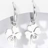 boucles d'oreilles cloud pendantes en acier inoxydable porte bonheur