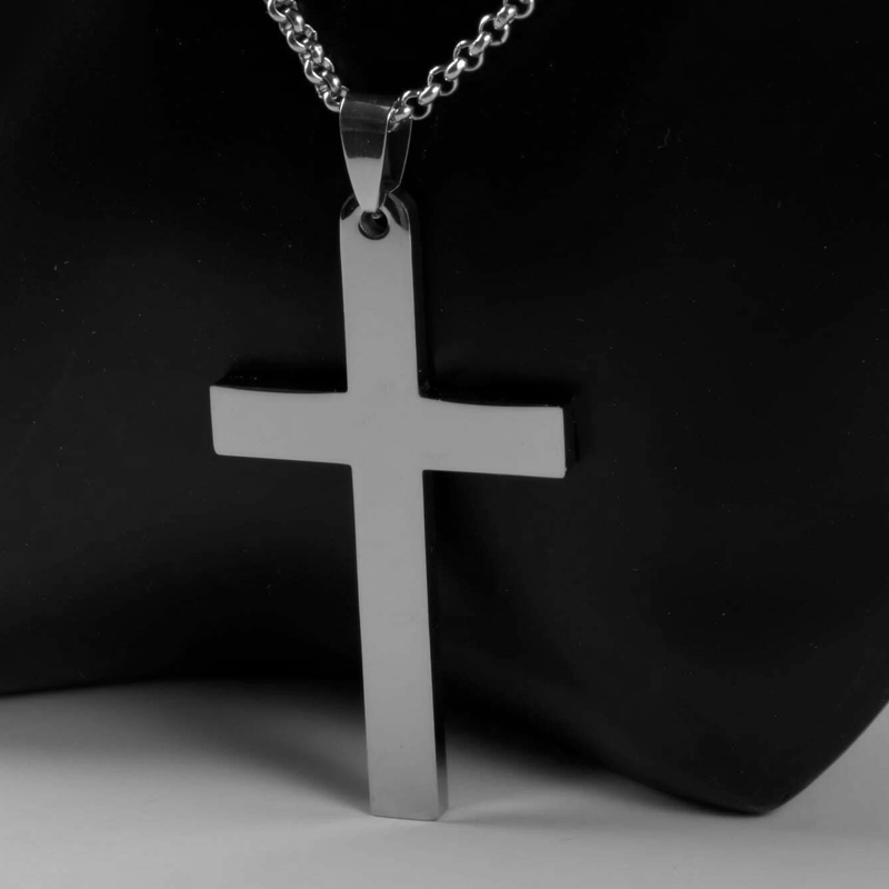 pendentif acier inoxydable croix