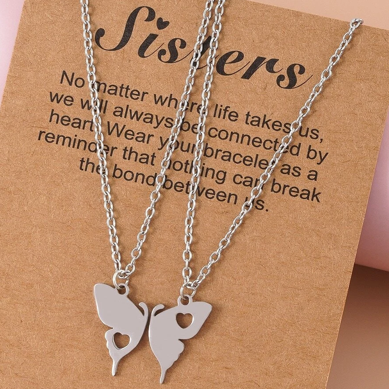 pendentif acier inoxydable papillon