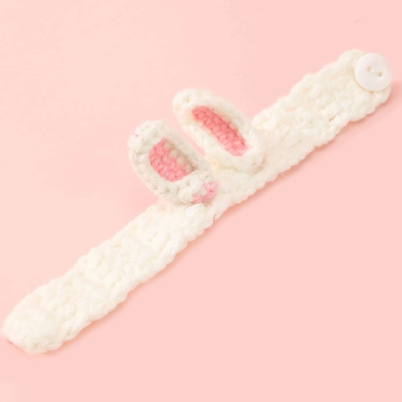 bracelet kawai oreillles de lapin crochet tricot