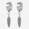 boucles d'oreilles cloud pendantes en argent feuille