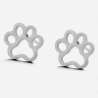 boucles d'oreilles pattes d'ours acier inoxydable