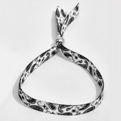 bracelet argent labradorite sur cordon taille unique hexagone