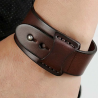 bracelet homme cuir design marron