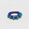 Bague CERCLES bleus pop fait main