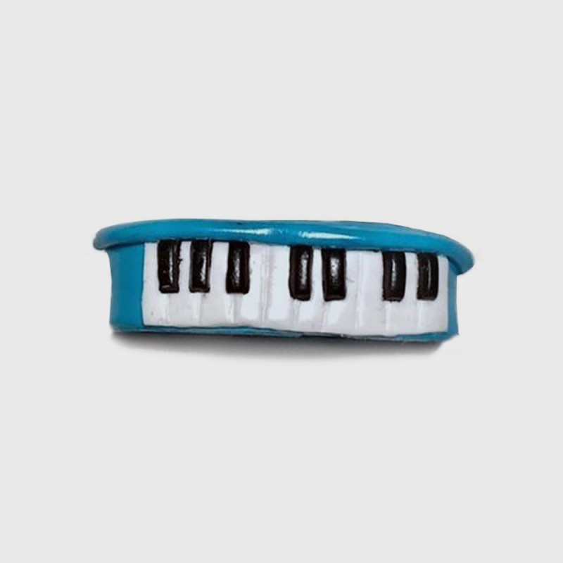 Bague 2 doigts PIANO bleu fait main