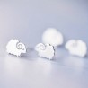 puces d'oreilles mouton design argent 925