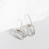 boucles d'oreilles pendantes gros maillons argent 925