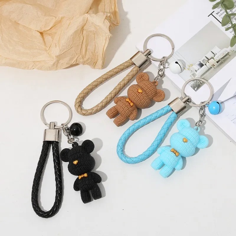 porte clés kawaii noir nounours