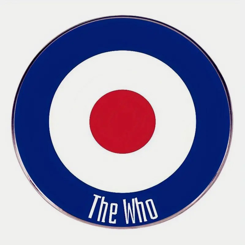 badge broche "The Who" bleu blanc rouge