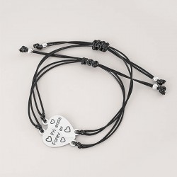 2 bracelets best friend 2 moitiés de coeur