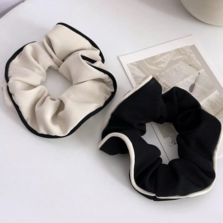 2 chouchoux noir et blanc