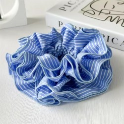 chouchou marinière bleu clair