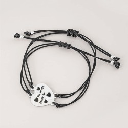 2 bracelets best friend 2 moitiés de coeur