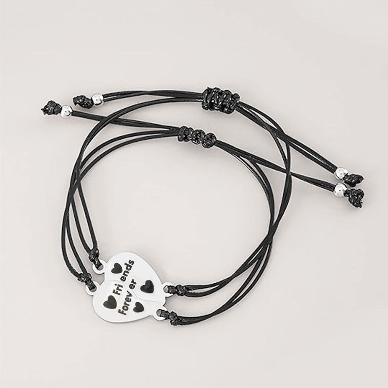 2 bracelets best friend 2 moitiés de coeur