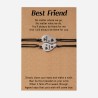 bracelet pas cher fille ajustable coeur best friend