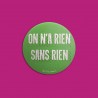 badge vert vintage