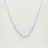 chaîne pendentif argent acier croix