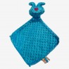 doudou coton Oeko-Tex fabriqué en france bleu turquoise