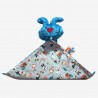 doudou coton minky fabriqué en france bleu vif