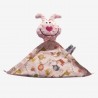 doudou coton minky fabriqué en france rose fushia