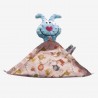 doudou coton minky fabriqué en france bleu clair