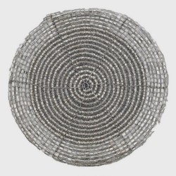 sous verre gris clair en perle cadeau par cher
