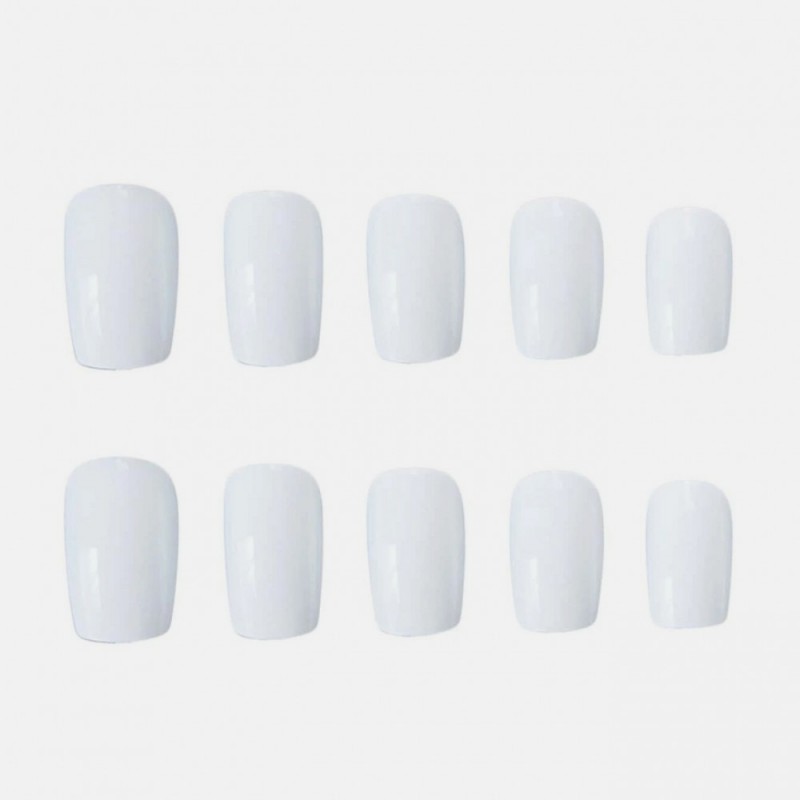 faux ongles blancs pose rapide